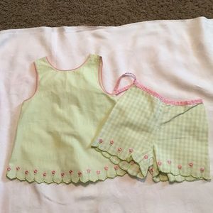 Vintage Gymboree Leapin Lily Pad Short Set Sz 3/3T